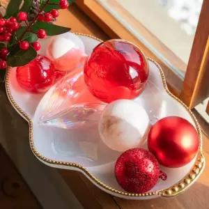 제이닷 레드 글라스 크리스마스 오너먼트 12종