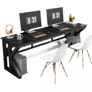 컴퓨터책상 선반형 2인용 사무실 데스크탑 데스크 2인