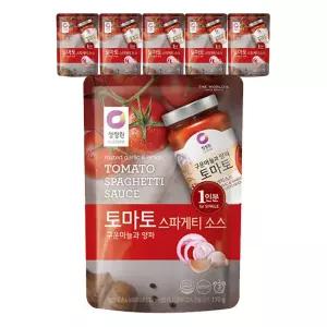 청정원 싱글파우치 토마토소스, 170g, 6개