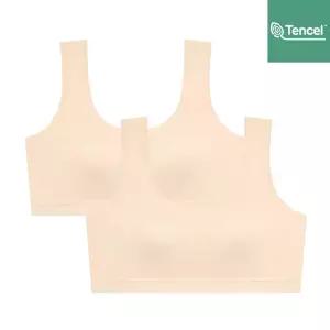 수아팜 [정상가 49800원] 주니어 3단계 순수 모달 스포츠 브라 2매 세트_스킨