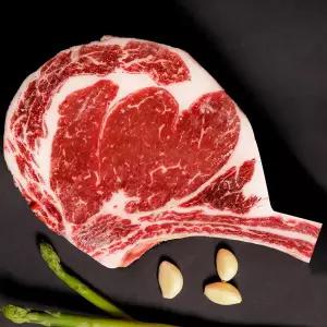 Fresh 블랙앵거스 초이스등급 3.5cm 토마호크 손잡이 뼈 제거 750g 캠핑고기 가