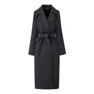 [하프클럽/GGPX]카라넥 벨티드 누빔 롱 코트 (GPDJH001D)