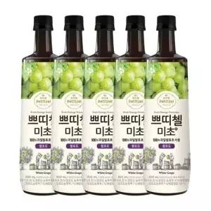 쁘띠첼 미초 청포도 900ml 5개JB