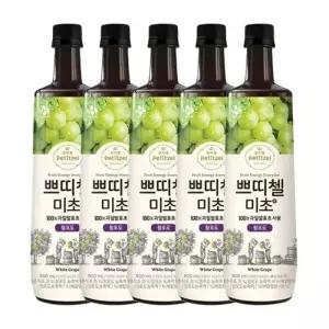 쁘띠첼 미초 청포도 900ml 5개JB