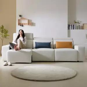 네오 모벨 4인용 타이보텍스 슬라이딩 모션 무빙 소파 NES1716