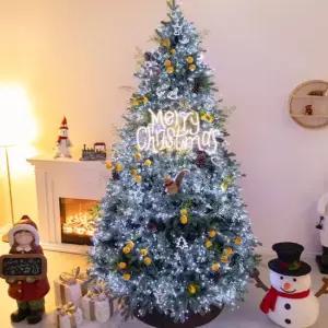 플라워트리 크리스마스트리 장식 풀세트 아디안텀레몬 250cm 단면