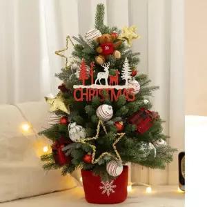 플라워트리 크리스마스 미니트리 워머 LED 그린그레이 올PE 75cm