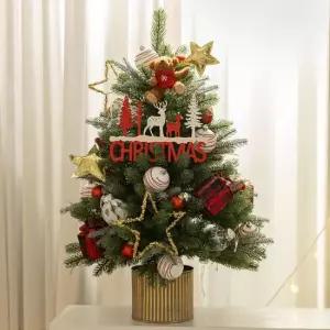 플라워트리 크리스마스 미니트리 화분 LED 그린그레이 올PE 75cm