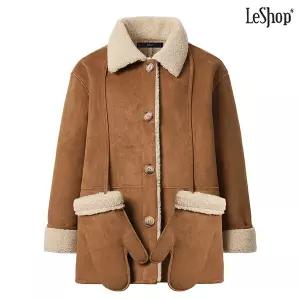 스웨이드 양털 무스탕 자켓 (DO4JK007A)