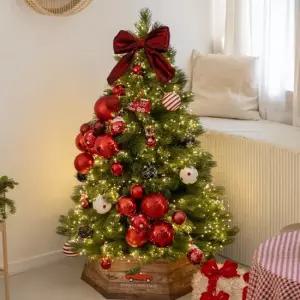 플라워트리 크리스마스 트리 장식 풀세트 레드빅볼 150cm 양면