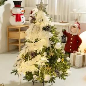 플라워트리 크리스마스트리 장식 풀세트 스노우노르딕 120cm 양면