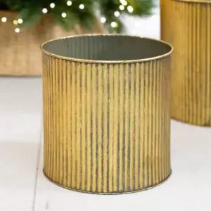 플라워트리 크리스마스트리 하단 커버 엔티크 철재화분 25x25cm