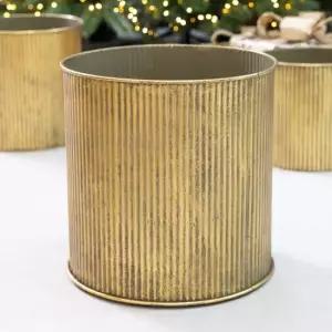 플라워트리 크리스마스트리 하단 커버 엔티크 철재화분 35x35cm