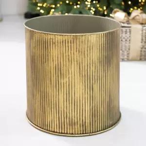 플라워트리 크리스마스트리 하단 커버 엔티크 철재화분 40x40cm