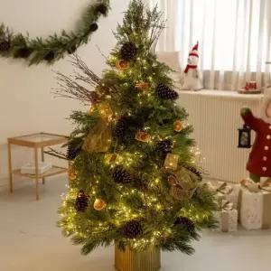 플라워트리 크리스마스트리 장식 풀세트 엔틱보헤미안 120cm 양면