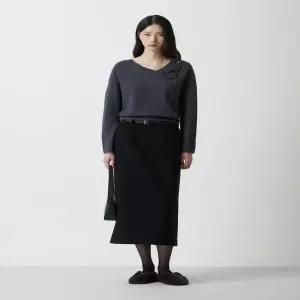 [ZOOC] 벨티드 H라인 스커트 (Z254MSD037)