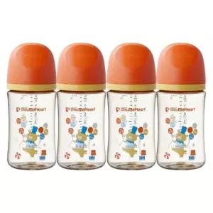 더블하트 젖병 트윈팩 240ml 빨대컵 연습 세트 베어