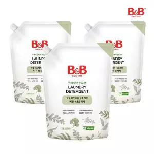 [비앤비]유아 비건 세탁 섬유세제 리필형 1500ml X 3개