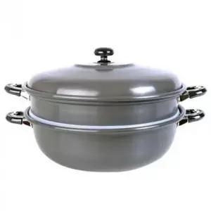 경질 찜기냄비 2단 찜솥 찜냄비 대형 38cm