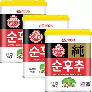 오뚜기 순후추 100g x 3개 후추 캔 2118072 J