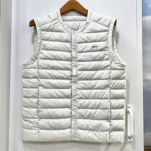 [행복한백화점][루이까스텔]FW 라운드 경량 구스다운 조끼 아이보리 남성 7MDJP904