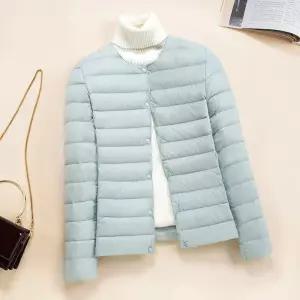 여성 슬림핏 오리털 경량패딩 점퍼 JS228