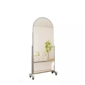 이동식 스텐 전신거울 프레임 전신 각도조절 바퀴달린 실버