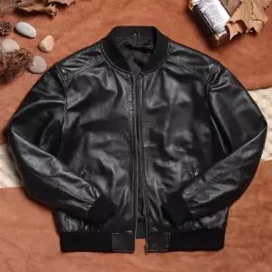 소가죽 남성 블루종 점퍼 항공점퍼 양가죽 자켓