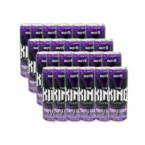 핫식스 더킹 퍼플그레이프 355ml 24개입 1박스 고카페인음료