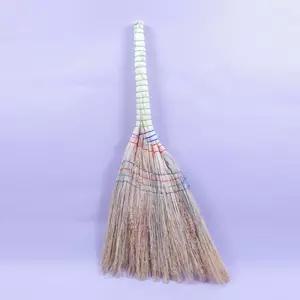 수수 빗자루/청소/긴빗자루/실외/롱빗자루/세트/청소용/긴자루/마당/가벼운/도로/긴빗자루대/미화원/국산