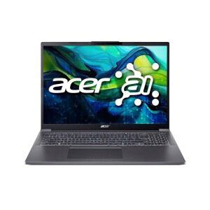 Acer Aspire 16 AI 지원 노트북 | 16인치 WUXGA 1920 x 1200 IPS 디스플레이 인텔 코어 울트라 7 프로세서 155U 그래픽 32GB LPDDR5X 1TB 4세대 SSD Wi-Fi 6E 윈도우 11 홈 A16-71M-767Z
