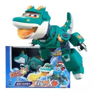 3세남아 수증기발사 슈퍼윙스 공룡로봇 티노 트랜스폼 6세 4세 5세 이모선물 혼자놀기