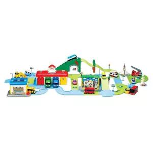 유아선물 주변탐구 도로놀이용 미니버스 차고지세트 주차타워 두뇌발달 리프트 5세