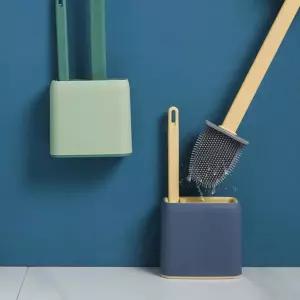 화장실 욕실 변기 바닥 청소 실리콘 청소솔 브러쉬 2개 배수 물빠짐 거치대 세트