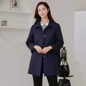 드리다 봄 가을 스텐다드 빅사이즈 트렌치 싱글 롱 자켓 40-50대 미시 중년여성 엄마옷 하객 모임 상견례