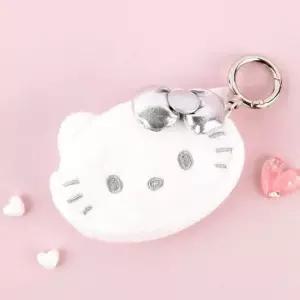 헬로키티 산리오 디테일 구성 실버 미니파우치