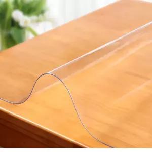 투명 데스크 책상 매트 방수 식탁보 테이블 보호 커버 60x120cm