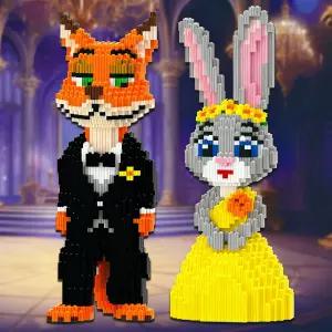 주토피아 호환 블럭 미니 캐릭터 유아 선물 어린이 완구 장난감 피스 집중력 키즈