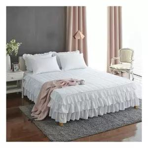 아망떼 로맨틱 프릴 순면 침대 커버 스커트 SS/Q/K 818043