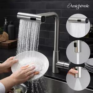 아미체볼레 싱크대수전 3way 씽크대 폭포 수도꼭지 주방 무광 헤드 셀프교체 고급형