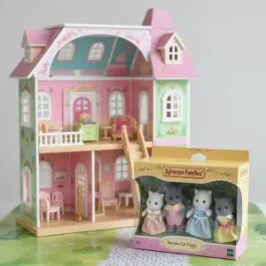 실바니안 패밀리 페르시안 고양이 가족 인형 피규어 장난감 소꿉 인형놀이 미니어처 세트