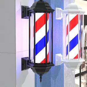 이발소 미용실 싸인볼 레트로 미러볼 회전 LED 간판