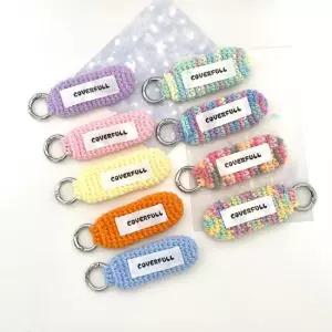 뜨개 립밤 키링 립스틱 홀더 케이스 가방 꾸미기 미니 틴트 키링 키홀더