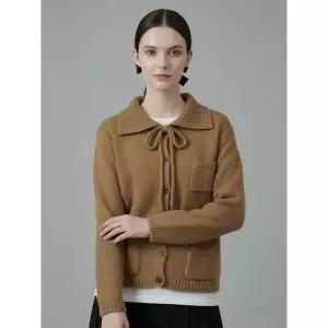 [하프클럽/샵앤]여성 카라넥 코지버튼 미니포켓 니트 가디건 NARU-WCD-20991-브