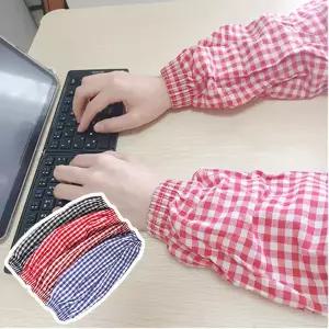 이드로 남어공용 면토시 작업용 팔토시 사무용 작업 미술용 주방 여름 업소용 체크 5세트