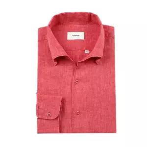 [밴브루](광주신세계)수입ALBINI 린넨100% 원피스카라 일반핏긴팔셔츠 (BOSSG1002-PK)