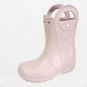 [크록스]키즈 핸들잇 패션 레인부츠 장화 장마 쿼츠 핑크 211052-6UR