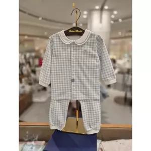 [쇼콜라](강남점)(신생아 출산 백일선물)BL쁘띠체크내의 (TNPMXS092B)