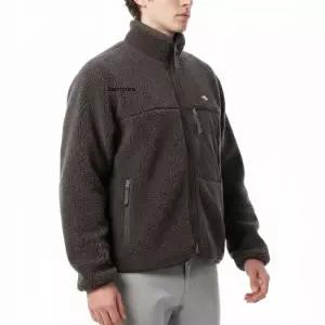 DANTON 인슐레이션 라이트 보아 스탠드 칼라 자켓 토프 그레이