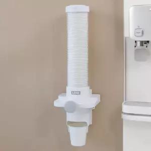 리케 터치미 종이컵 디스펜서 보관함 버튼식 원터치 홀더 자석부착 무타공 거치대